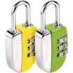 Picture of PADLOCKS MINI COMBI TWIN YELLOW / GREEN